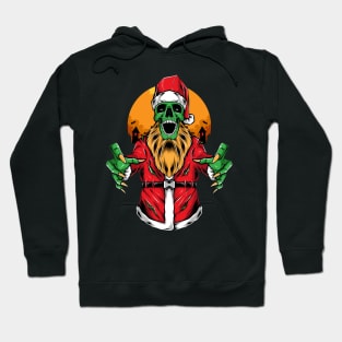 scary zombie santa Hoodie